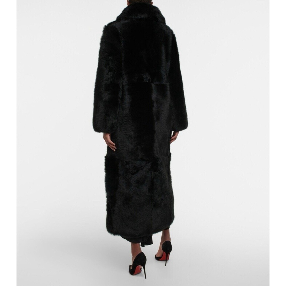 NWT $4495 Nili Lotan Damien Shearling Toscana Coat Size Large Oversized Luxury - Picture 6 of 16